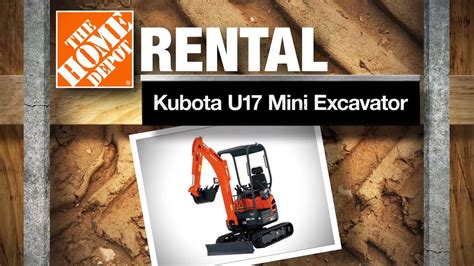 mini excavator home depot rental|mini excavator rent near me.